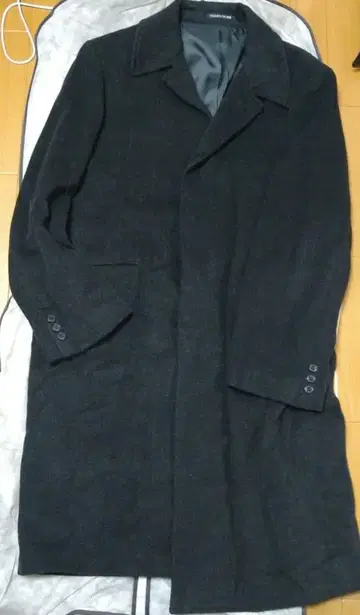 울 다크 그레이 체스터 코트 피 코트 L 사이즈 PERSONZ