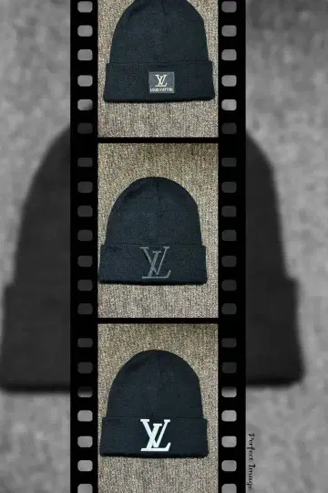 니트 모자 비니 블랙 세트