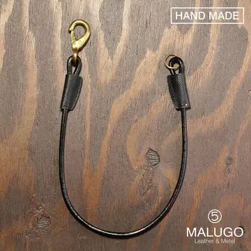 USA 천연 가죽 레더 지갑 코드 블랙 지갑 체인