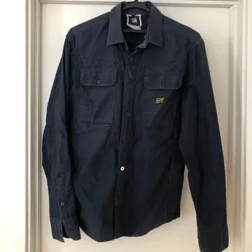 G-STAR 네이비 긴팔 셔츠