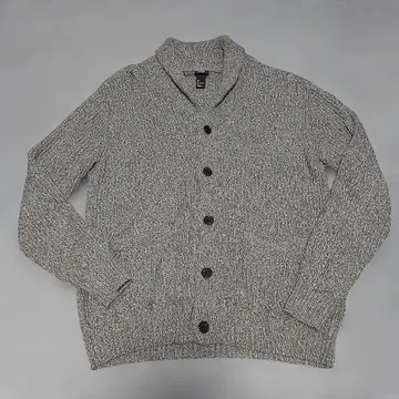 H&M 그레이 버튼 가디건 L
