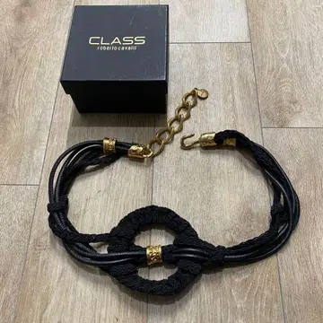 새상품 CLASS roberto cavalli 체인 벨트 골드 U