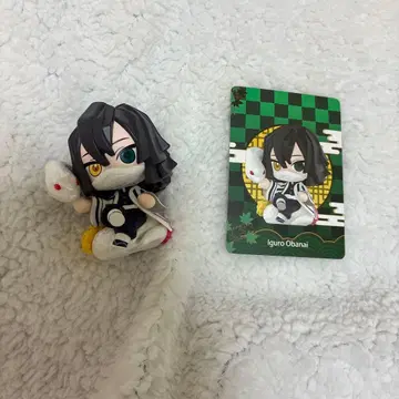팝마트 귀멸의 칼날 이쿠로 오바나이 피규어와 카드 세트