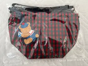 새상품 미니백 빨간색 계열 파미리아 체크