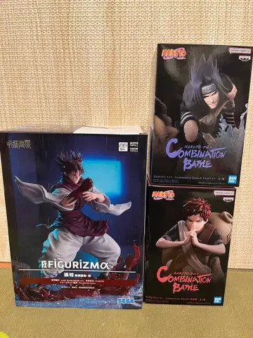 주술회전 쵸소우 NARUTO 나루토 우치하 사스케 가아라 피규어 세트