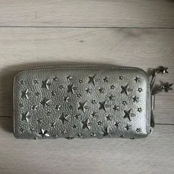 지미추 별 모양 스터드 장지갑 실버