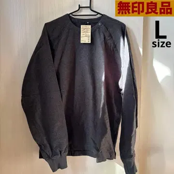 무인양품 신장면 플란넬 풀오버 리브 부착 셔츠 남성용 L 차콜 그레이