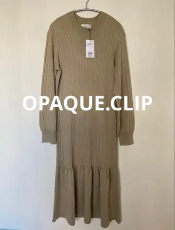 미사용 새상품 OPAQUE.CLIP 니트 롱 원피스