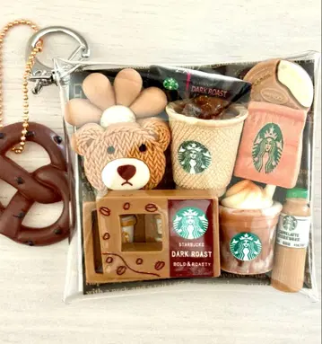 가챠 파우치 카페풍 데코레이션 부품 데코 부품