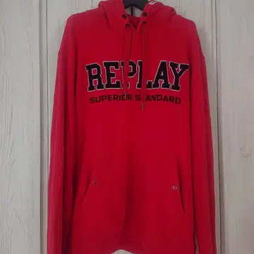 REPLAY 후드티 빨간색 레드