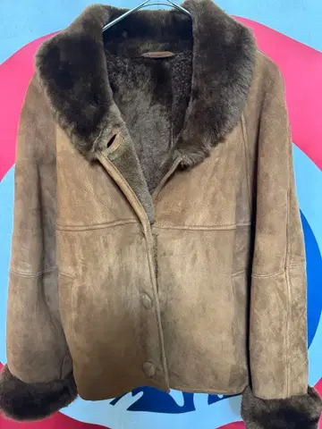 리얼 무스탕 브라운 새상품급 F 사이즈