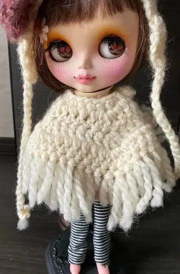 네오 브라이스 인형 프린지 판초 커스텀