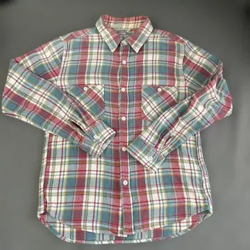 FIVE BROTHER 헤비 코튼 체크 무늬 플란넬 셔츠