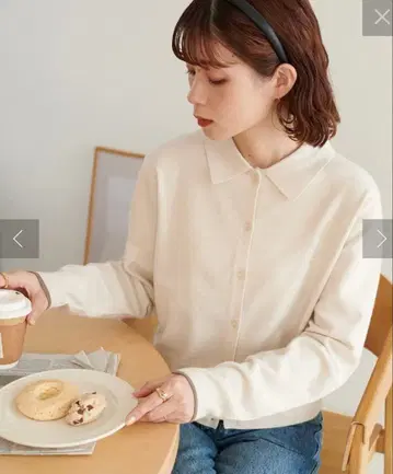 리바이벌 쫄깃쫄깃 카라 포함 가디건