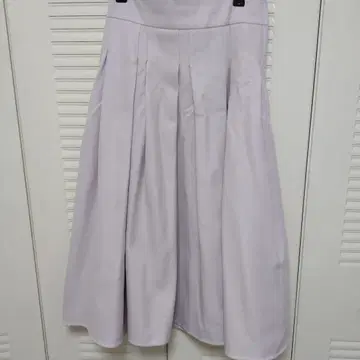 연보라 플레어 스커트 M 사이즈 허리 리본 포함