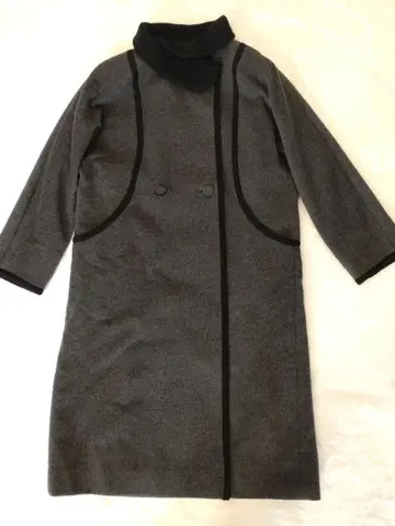 MADUSON 온워드 카시야마 캐시미어 그레이 롱 코트