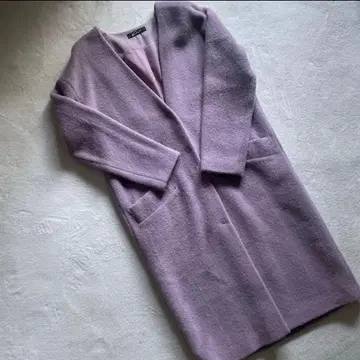 헤링본 샤기 코트