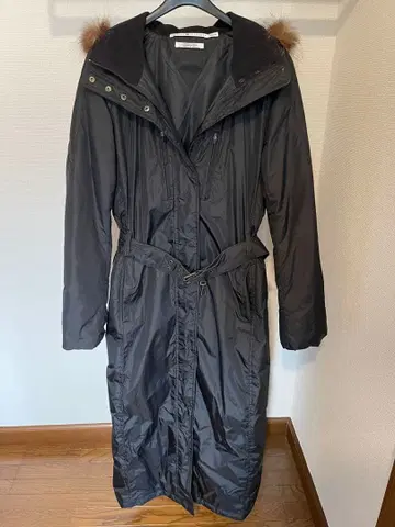 TOMMY HILFIGER 블랙 롱 다운 자켓 XS/X