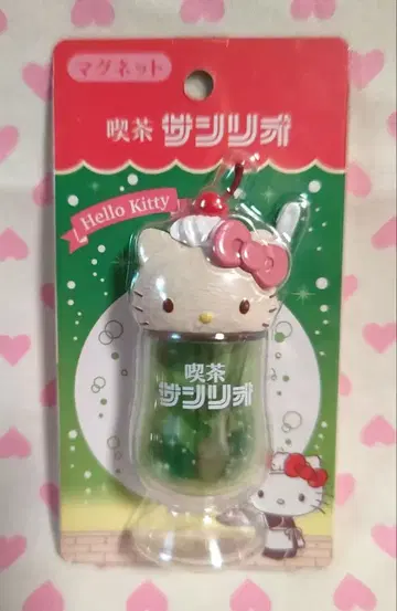 카페 산리오 키티 마그넷 크림 소다 2021 미개봉 새상품 초레어