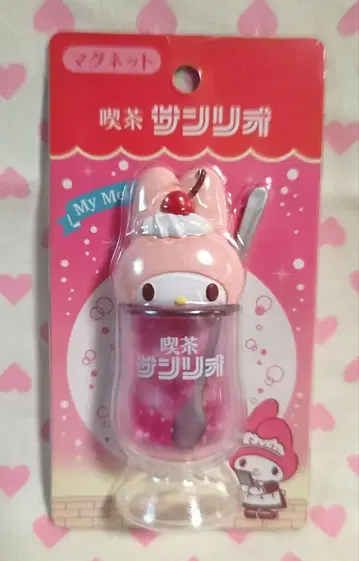 카페 산리오 마이멜로디 마그넷 크림 소다 미개봉 새상품 초레어