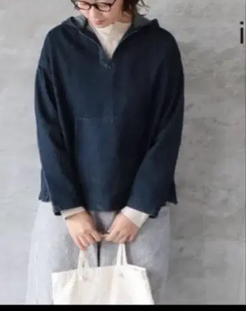 이치 데님 풀오버