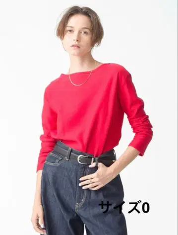 론 헤르만 오라리 엘라스틱 하이 게이지 보트넥 빨간색 RED