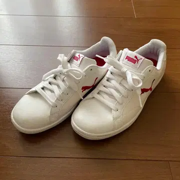 PUMA SOFTFOAM 스니커즈 화이트/레드