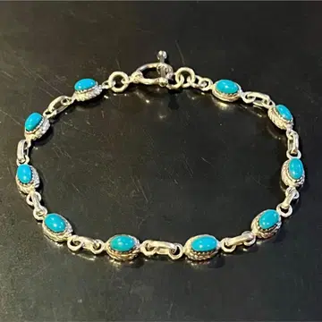 SILVER925 터키석 팔찌/실버/팔찌
