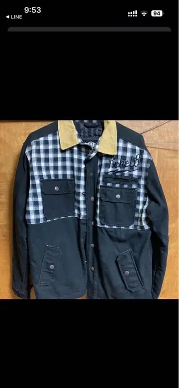 레벨 8 체크 무늬 캐주얼 자켓