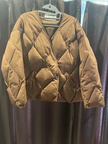 나르시스 브라운 퀼팅 다운 자켓