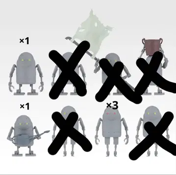 제1회 복권 NieR:Automata I상 기계 생명체 피규어 5체 세트