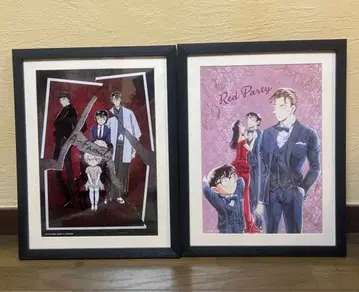 명탐정 코난 액자 아트 아카이 패밀리