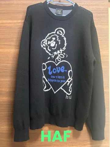 [ HUF / 하프 ] BAD NEWS 크루넥 스웨터