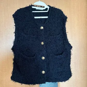 블랙 니트 베스트 사이즈 2