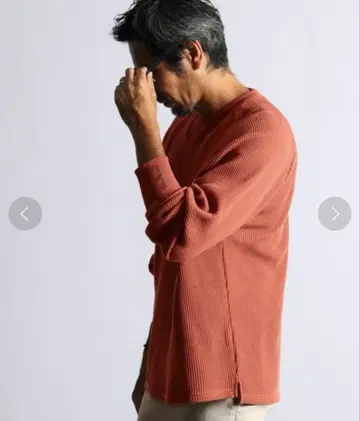 오버 사이즈 와플 롱 슬리브 T셔츠 1