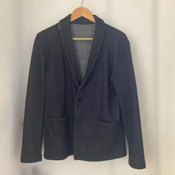 미쉘클랑옴므 보아 안감 자켓 M 블랙 코트 MK michel Klein