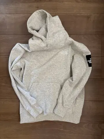 The North Face 그레이 후드 부착 후드티