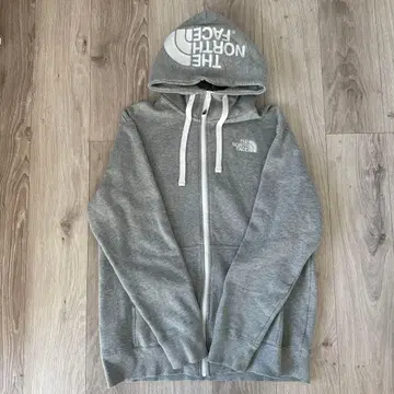 THE NORTH FACE 풀 집업 후드티 리어 풀 집업 후디 그레이