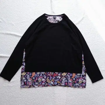 PS Paul Smith 니트 울 레이어드 페이즐리 무늬 빅