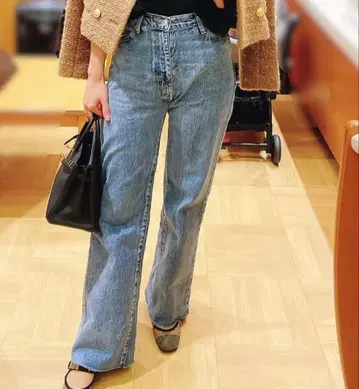 THIRD MAGAZINE 스트레이트 데님 라이트 블루