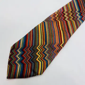 MISSONI 지그재그 스트라이프 넥타이 미쏘니 이탈리아