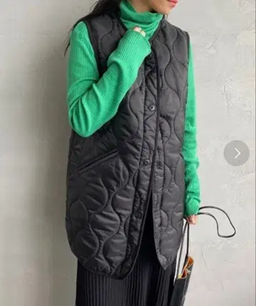 MILITARY 밀리터리 퀼팅 라이너 롱 베스트 퀼팅 베스트