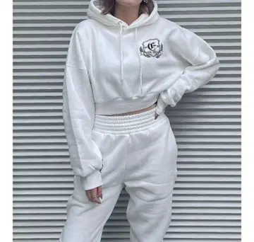 화이트 맨투맨 셋업 ENVYM