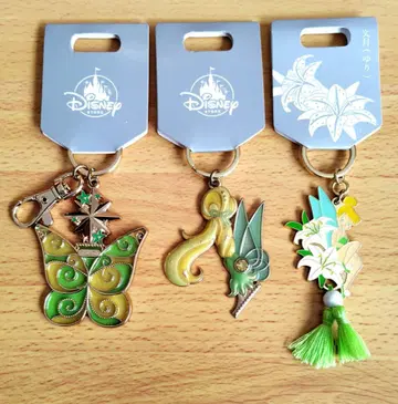 디즈니 스토어 팅커벨 키체인 3종 세트 키링