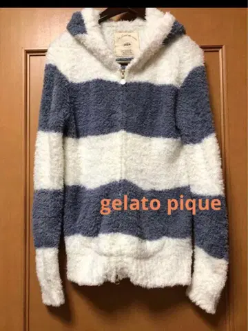 새상품 gelato pique 후드 부착 집업 룸웨어