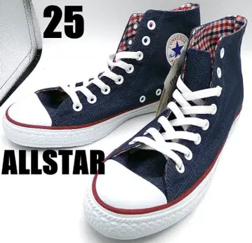 새상품 컨버스 데님 올스타 하이 25 안쪽 체크