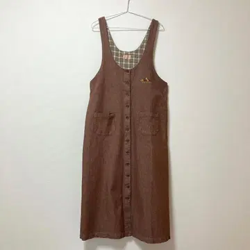 구제샵 구매 Bois de Rose 오버롤 원피스 펠리시모 자수