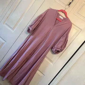 SNIDEL HOME 핑크 긴팔 셔츠 원피스