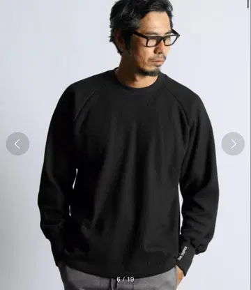 오버 사이즈 와플 롱 슬리브 T셔츠 2