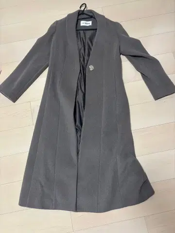 Lily Brown 체스터 코트 그레이